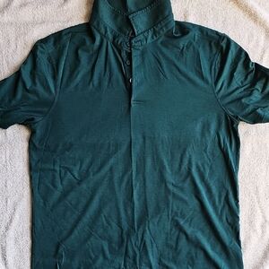 lululemon athletica Men's Deep Teal Casual Button Down Shirt